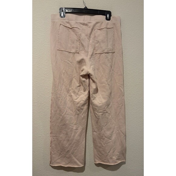 EUC Frank & Eileen Straight Leg Raw Hem Cotton Sweatpant Women Medium Pale Pink - Picture 2 of 11